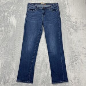 KUT from the Kloth Jeans Womens Size 10 Blue Denim Straight Leg 5-Pocket‎ Design